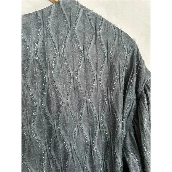 NWT Davi & Dani Sparkly Grey Oversized Dress Boho Indie Trapeze Swing Size Small - Picture 10 of 14